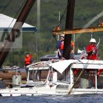 Duck boat pulled from water