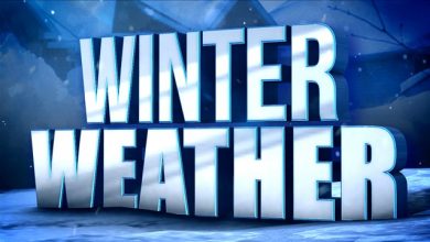 Photo of Winter Storm Warning active.  Slick roads.