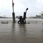 Spring flooding mississippi river