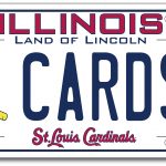 Illinois cardinals license plate