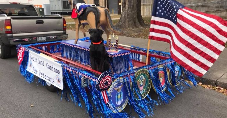 Heartland canines for veterans parade 2017