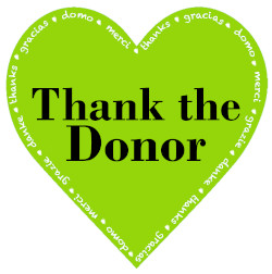 Thank the donor