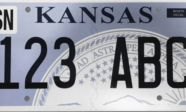 Late 2018 present kansas license plate