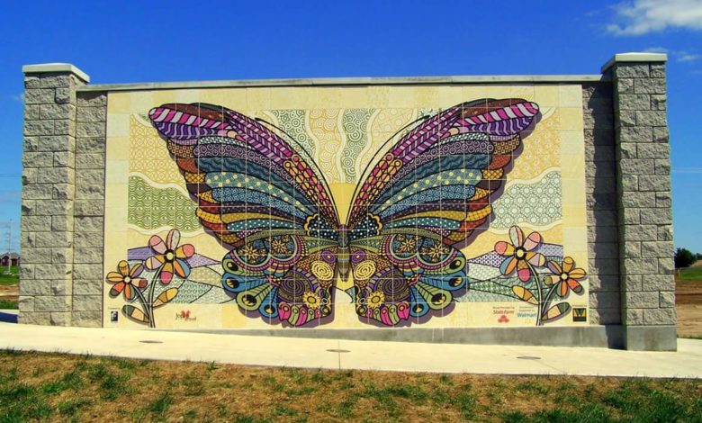 Butterfly mural aug 16 joplin