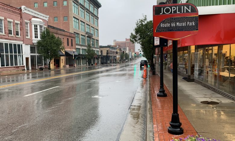Down town joplin main street sidewalk sale side walk
