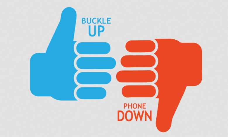 Buckle up phone down
