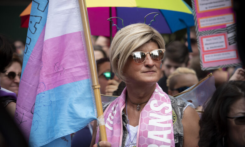 Transgender march lgbtqia+ gay rights queer visibility trans