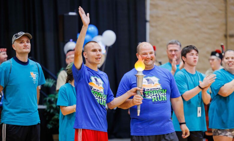 Lighting of the flame of hope at the 2022 state summer games