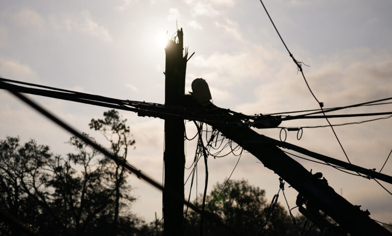 Storm power lines power line powerlines powerline downed electricity outage power