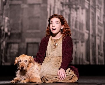Annie and dog