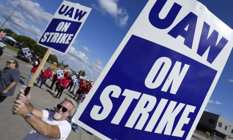 Auto workers strike