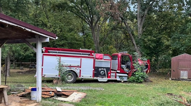 Fire truck crash