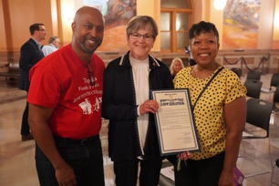Photo of Governor Kelly celebrates Juneteenth at Kansas Statehouse